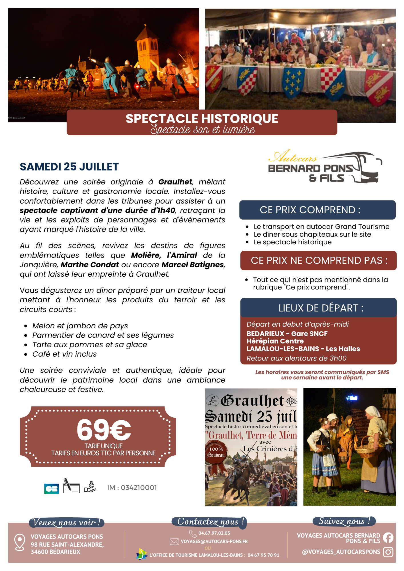 SPECTACLE HISTORIQUE